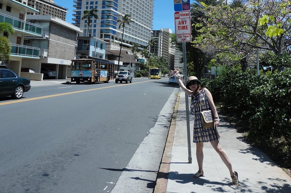 ハワイ　タクシー　ピックアップ