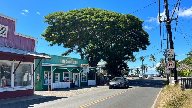 ノースショア観光　ハレイワの街　街並み