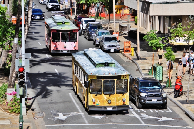 ホノルル 観光 街並み