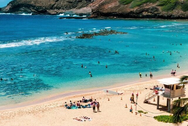 ハナウマ湾　海