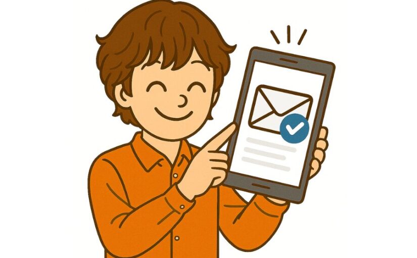 予約から参加の流れ メールを確認