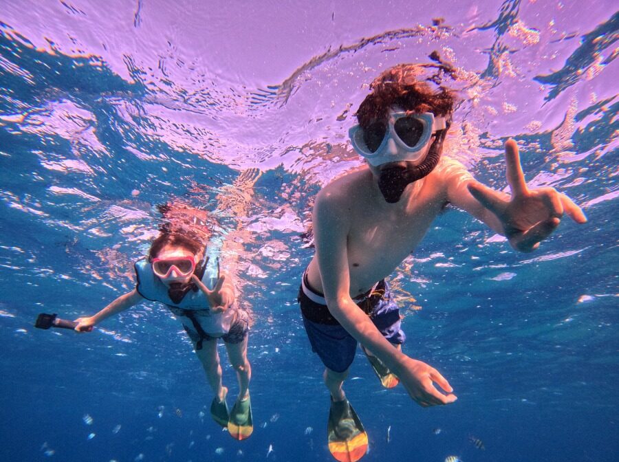 ハワイ　オアフ島　ハナウマ湾　シュノーケリング
